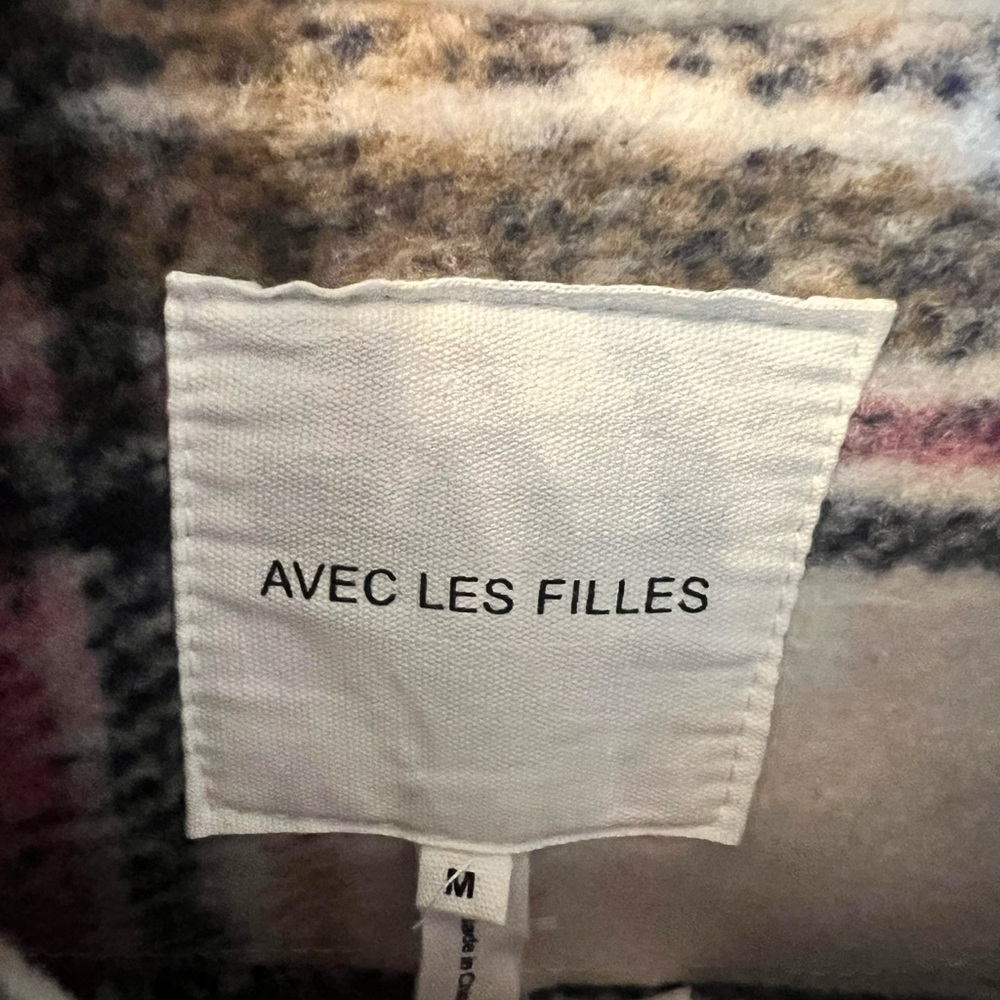Avec Les Filles Pink and Blue Plaid Jacket - Picture 6 of 16